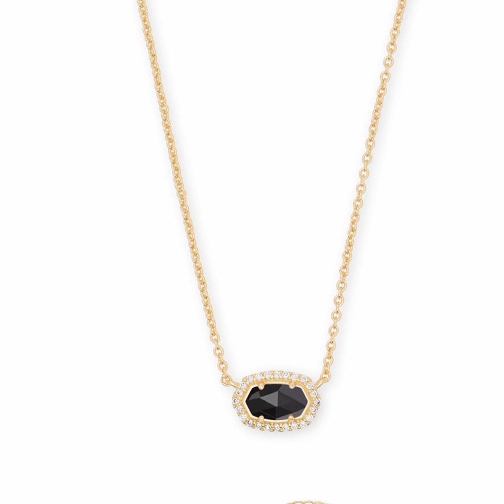 Kendra Scott Chelsea Gold/Black Pendant Necklace